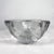 Mid-Century Modern 1960s Modern Heavy Art Glass Bowl Thick Rim Textured Ice Block For Sale - Image 3 of 11