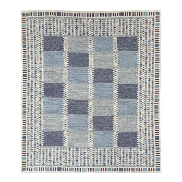 Swedish Large Vintage Inspired Carpet - 12'11" x 15'3" For Sale