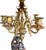 Metal Pair French Neoclassical Bronze, Dor'e Bronze & Belgique Noir Candelabra, Now Electrified, Ca. 1870 For Sale - Image 7 of 14