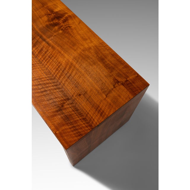 Set of Two (2) Substantial Handmade Minimalist MCM Custom-Made Studio / Gallery Benches in Walnut, Usa, C. 1980s For Sale - Image 13 of 18