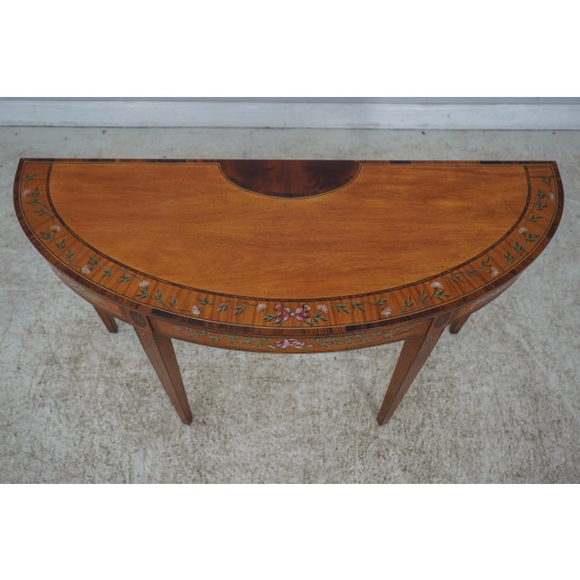 English Wellington Hall Adams Paint Decorated Console Table For Sale - Image 3 of 12