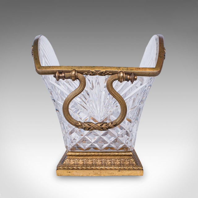 Late 19th Century Antique Serving Dish, French, Cut Glass, Ormolu, Bowl, Empire Taste, Victorian For Sale - Image 5 of 11