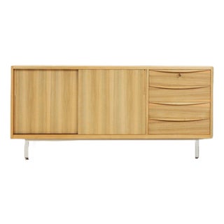 Scandinavian Walnut Veneer Sideboard, 1950s For Sale