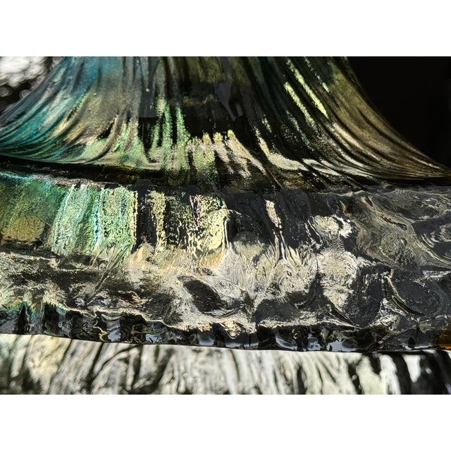 Italian Murano Glass Pendant Light in the style of Mazzega, 1970s For Sale - Image 14 of 18
