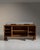 1930-1939 Germany Rich Walnut Brown Glass-Top Walnut Sideboard For Sale - Image 4 of 11