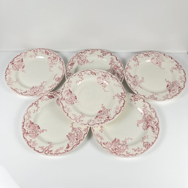 Terre De Fer Dinner Plates from KG Lunéville, Set of 6 For Sale - Image 6 of 11