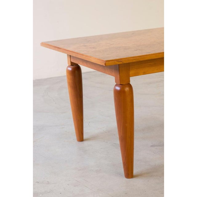 Wood Swedish Modern Elm Root Table in the style of Frank For Sale - Image 7 of 12