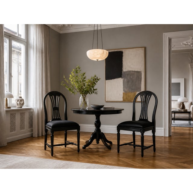 Swedish Gustavian Chairs, 1960s, Set of 2, in Restored conditions. Designed 1960 to 1969 This piece has an attribution...