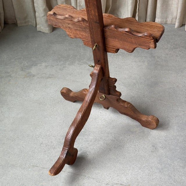 1970s Witco Carved Wood Artist's Easel For Sale - Image 10 of 12
