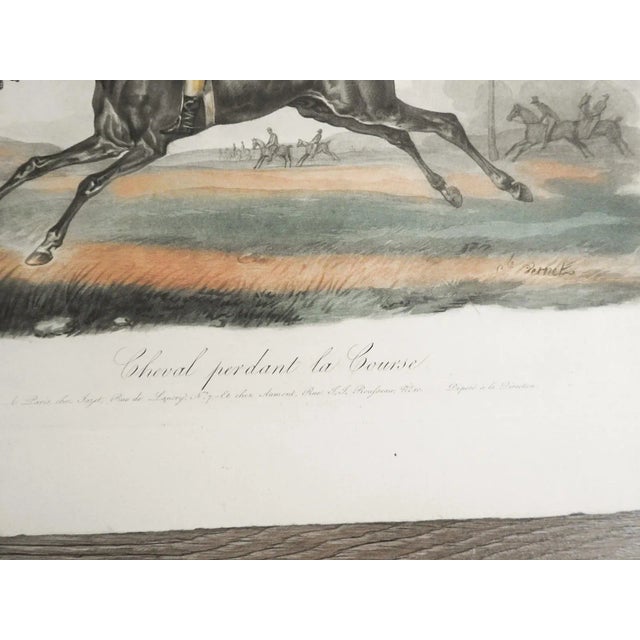 Mid 20th Century Mid 20th Century Race Horse Prints After Carle Vernet - a Pair For Sale - Image 5 of 7