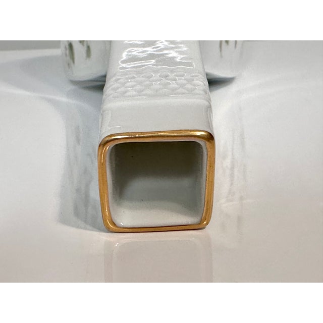 Porcelain Vase with Bird Decor from ALKA Kunst - Alboth & Kaiser, West Germany, 1950s For Sale - Image 6 of 16