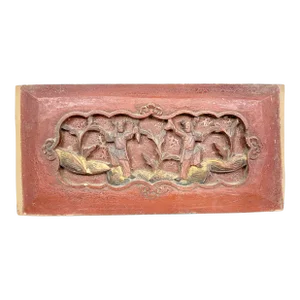Antique Carved Chinoiserie Wall Panel