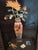 Vintage Chinese Black Lacquer Wall Panels – Set of 3 (24" X 10")Featuring Hand-Carved Jade & Soapstone Inlay For Sale - Image 6 of 11