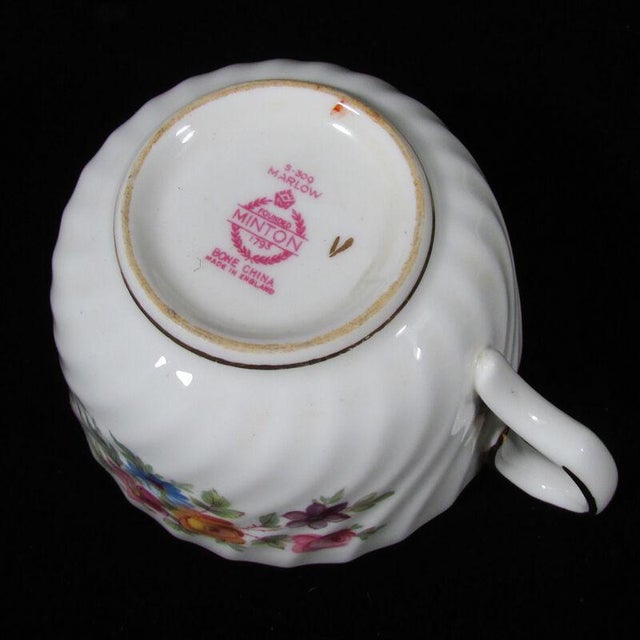 Minton Marlow Hand Painted Porcelain Teapot, Cups & Saucers and Plates