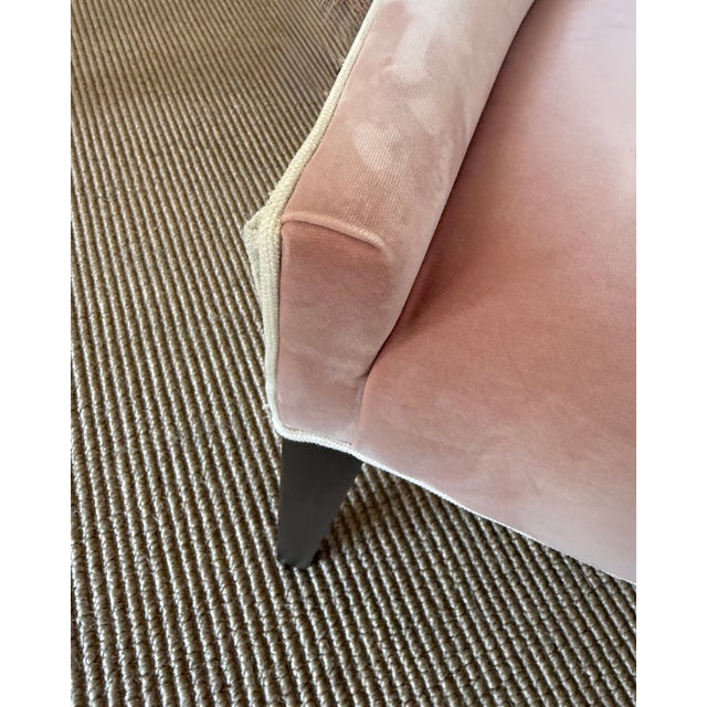 Blush Set of 6 Blush Velvet Dining Chairs by Mitchell Gold & Bob Williams For Sale - Image 8 of 8