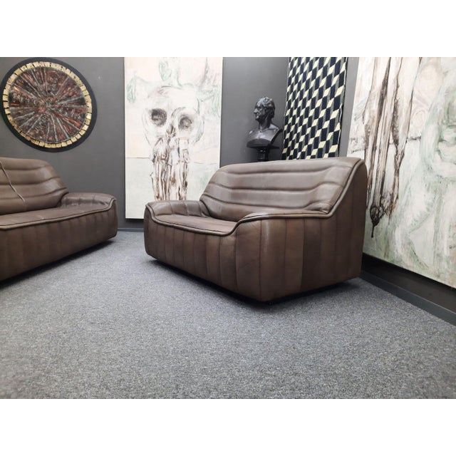 DS 84 Seating in Buffalo Leather from de Sede, 1970s, Set of 4 For Sale - Image 13 of 15