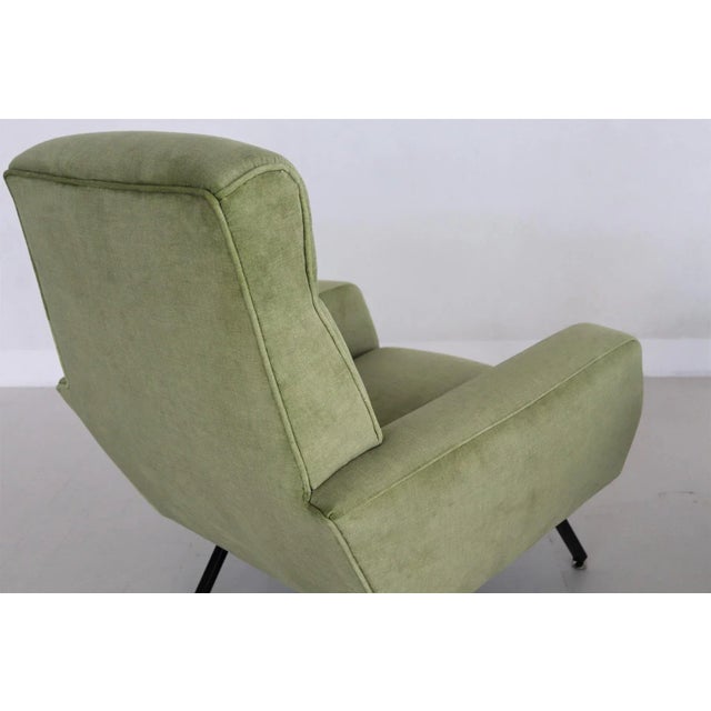Set of Italian Armchairs in Green Velvet, 1960s For Sale - Image 12 of 16