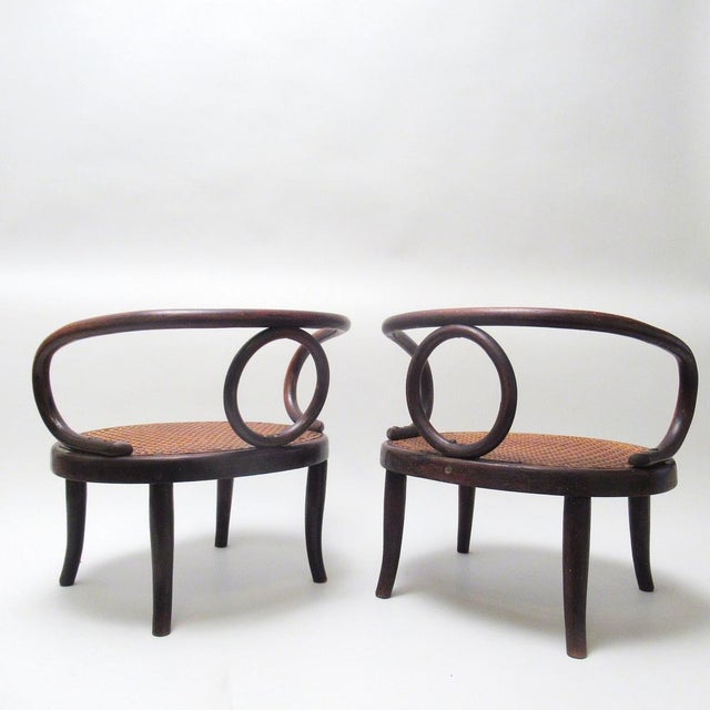 Good vintage condition of the canework. This piece is attributed to the mentioned designer/maker. It has no attribution...