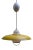 Vintage Danish Lemon-Colored Lamp attributed to Bent Karlby for Lyfa, 1960s For Sale