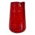 Mid-Century Modern Ruby Red Bullicante Art Glass Strawberry Pitcher Vase Controlled For Sale