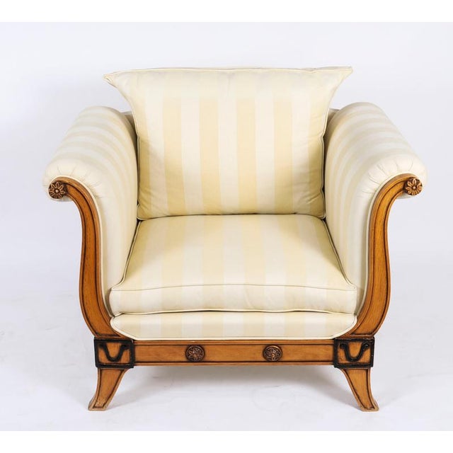 Vintage Biedermeier Revival Birchwood Armchairs from Fratelli Boffi, 20th Century, Set of 2 For Sale - Image 13 of 18