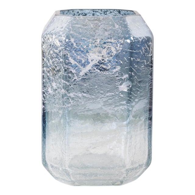 Lonsdale Iridescent Tall Glass Vase For Sale