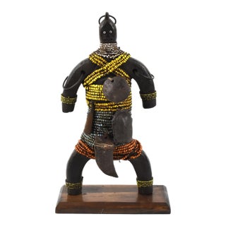 Early 20th Century Namchi Namji Beaded Fertility Doll Cameroon For Sale