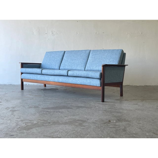 1960s Danish Mid Century Modern Rosewood Sofa by Westnofa For Sale - Image 10 of 11