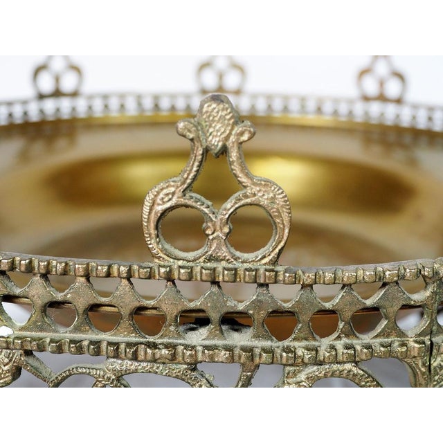 Large Islamic Bowl in Brass, 1940s For Sale - Image 11 of 14