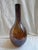 Auburn Vintage Murano Amber Crackle Glass Bottle Vase - 16" For Sale - Image 8 of 8