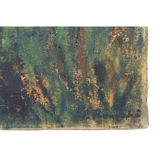 Pino Romanò, The Tiber from Aventino Hills (Rome), Oil Painting, 1990s For Sale - Image 4 of 5