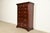 English Thomasville Georgian Carved Cherry Wood Highboy Dresser, Circa 1980s For Sale - Image 3 of 15