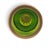 Lime Lime Green Art Glass Vase With Gilded Floral Pedestal, Neoclassical Revival For Sale - Image 8 of 8