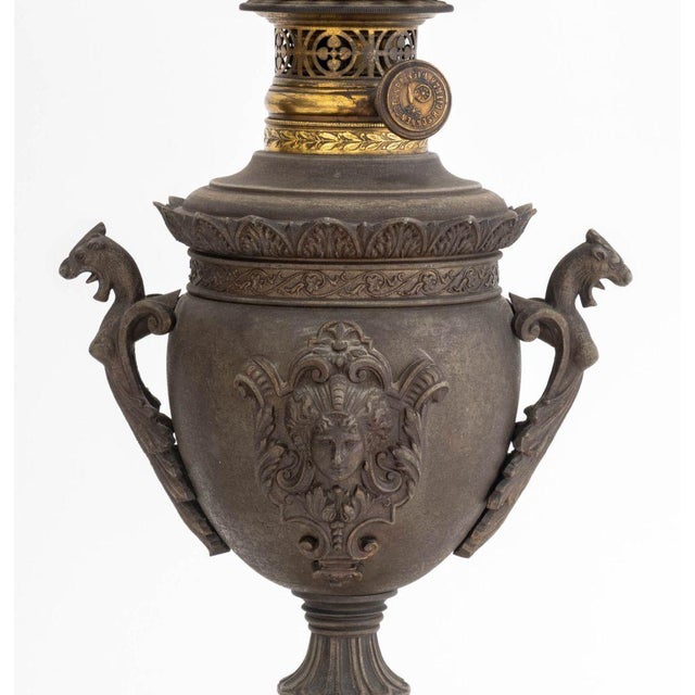 Neoclassical Two Handle Urn Forn Table Lamps, Pair For Sale - Image 4 of 11