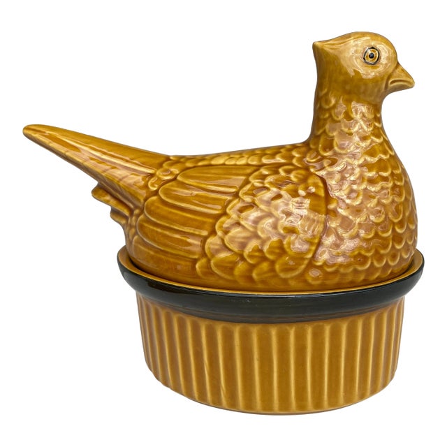 Majolica Pheasant Tureen, Circa 1950 For Sale