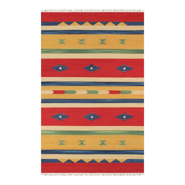 Pasargad Home Anatolian Multi Cotton Area Rug- 8' 0" X 10' 0" For Sale
