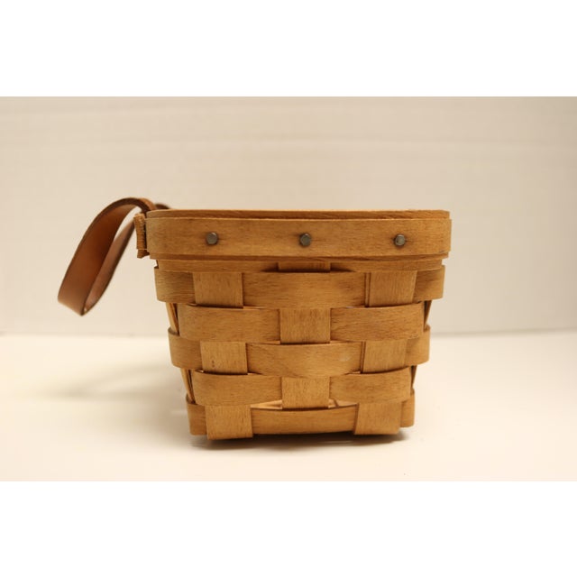 Wood 1990s Vintage Longaberger Basket For Sale - Image 7 of 7