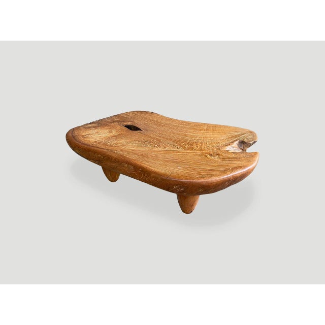 Andrianna Shamaris Mid Century Couture Teak Wood Coffee Table For Sale - Image 4 of 18