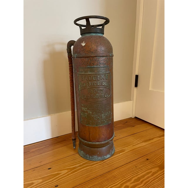 Late 20th Century Copper Badgers Fire Extinguisher Chairish