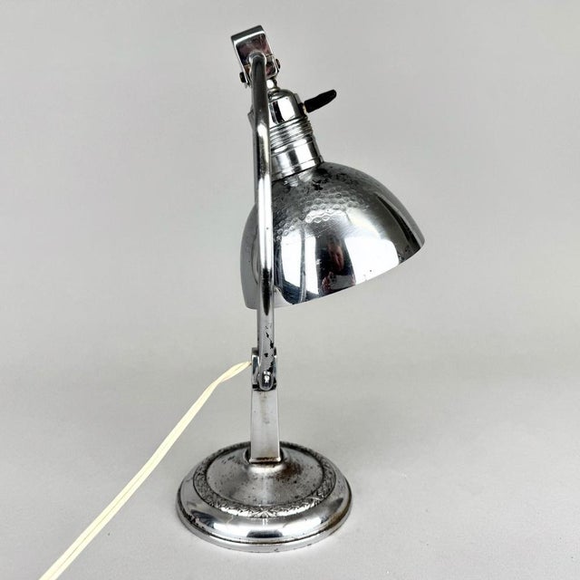 Art Deco Chrome Table Lamp, 1930s For Sale - Image 3 of 12
