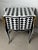 White Unique Louis XV Courtly Checkered Side Table For Sale - Image 8 of 8