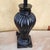 Metal Vintage Traditional Fluted Urn Table Lamp in Antique-Style Carved Wood Look For Sale - Image 7 of 18