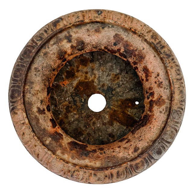 Antique French Style Cast Iron Campana Urn Planters - A Pair For Sale - Image 11 of 11