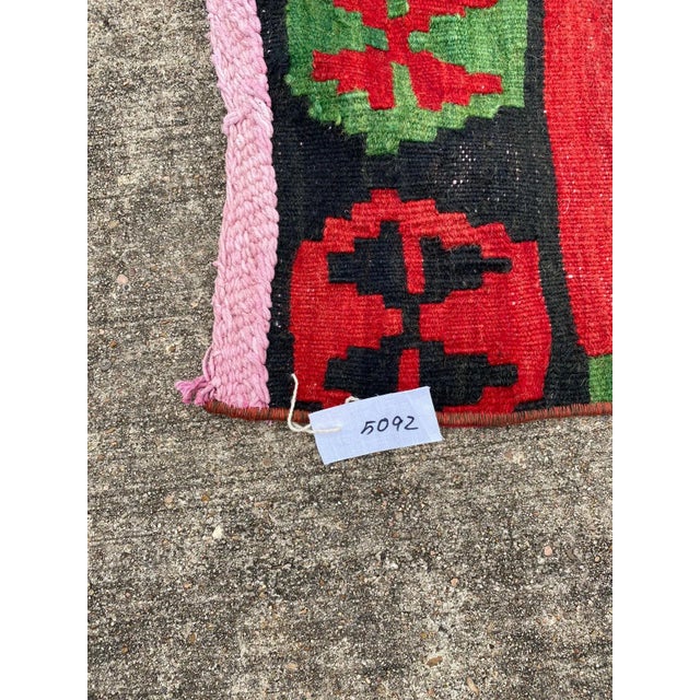 Turkish Tribal Nomadic Scorpion Design Kilim Rug For Sale - Image 10 of 11