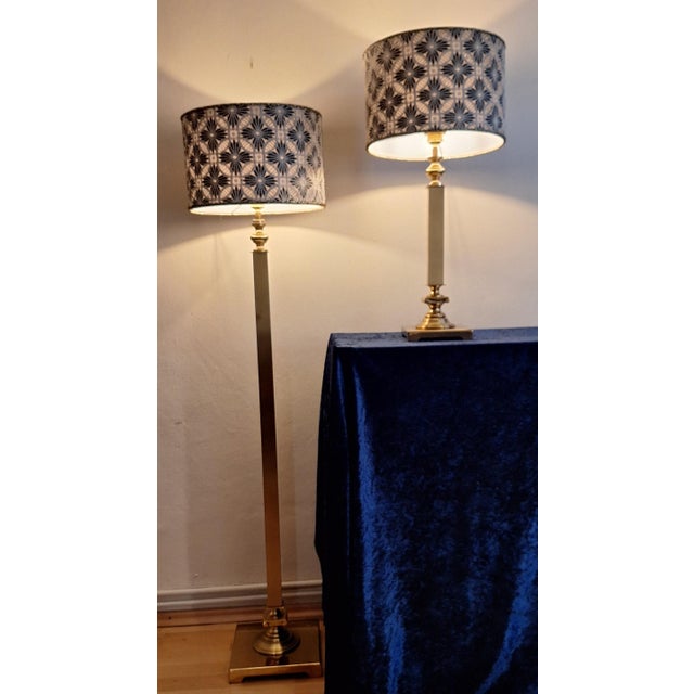 1980s Vintage Table Lamp and Floor Lamp by Lamplove Art, 1980s, Set of 2 For Sale - Image 5 of 8