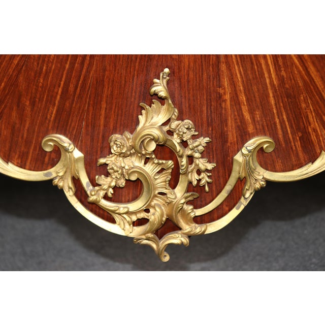 Bronze Palatial 19th C. Louis XV Bronze Mounted Figural Marble Top Commode by Rosel For Sale - Image 8 of 15