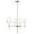 The Baker four light single tier chandelier in satin brass supplies ample lighting for your daily needs, while adding a...