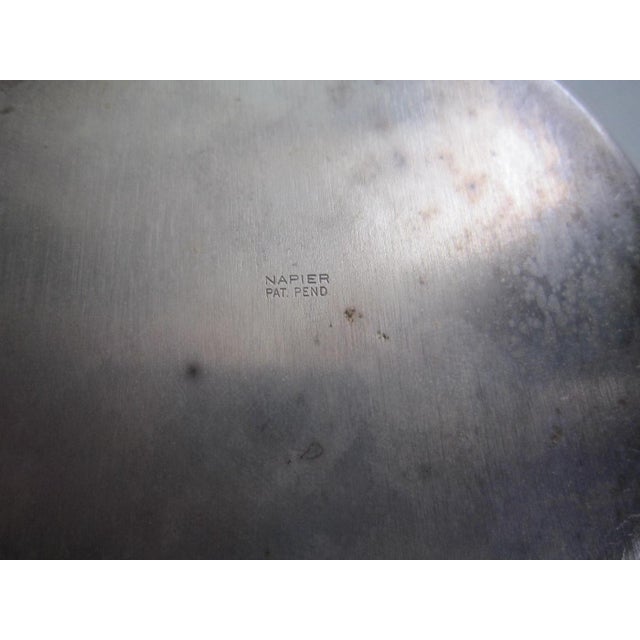 English Vintage Napier Silverplate Filigree Wine Coaster For Sale - Image 3 of 6