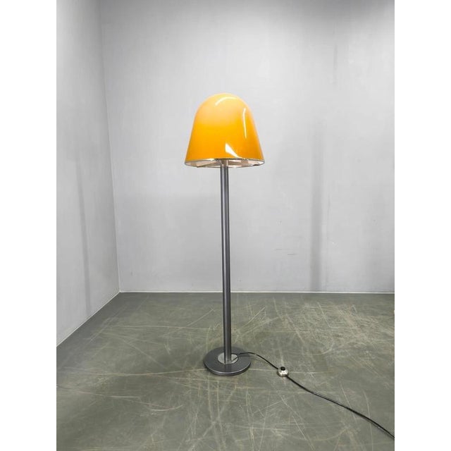 Elegant "kuala " floor lamp designed by franco bresciani for meblo in the 1970s. A refined example of mid -century modern...