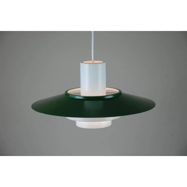 Forest Green Falcon Pendant Lamp by Andreas Hansen for Fog & Mørup, Denmark, 1960s For Sale - Image 8 of 12